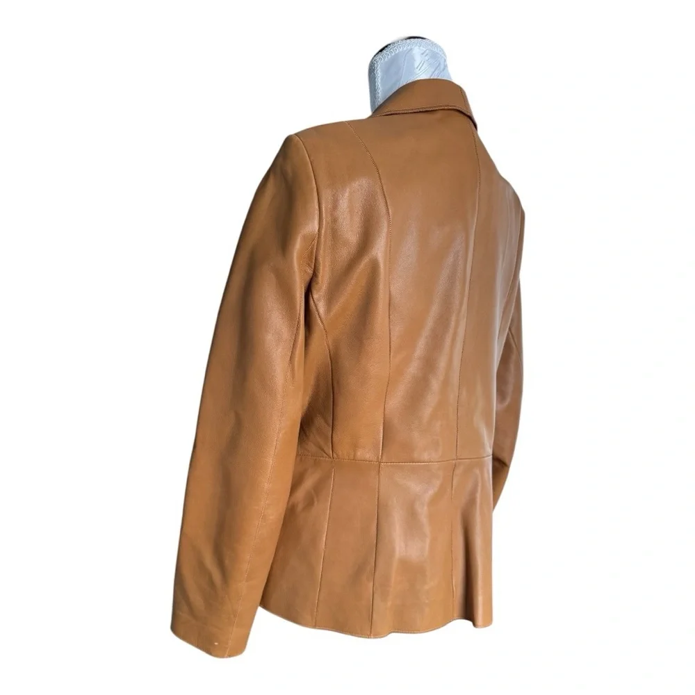 Bernardo Tan Leather Jacket